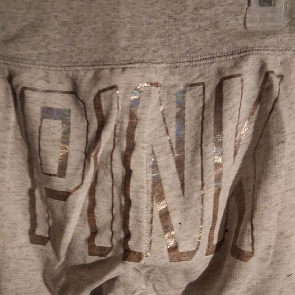 PINK Victoria's Secret Gray Drawstring Wide Leg Lounge Pants Size XS - Picture 5 of 6